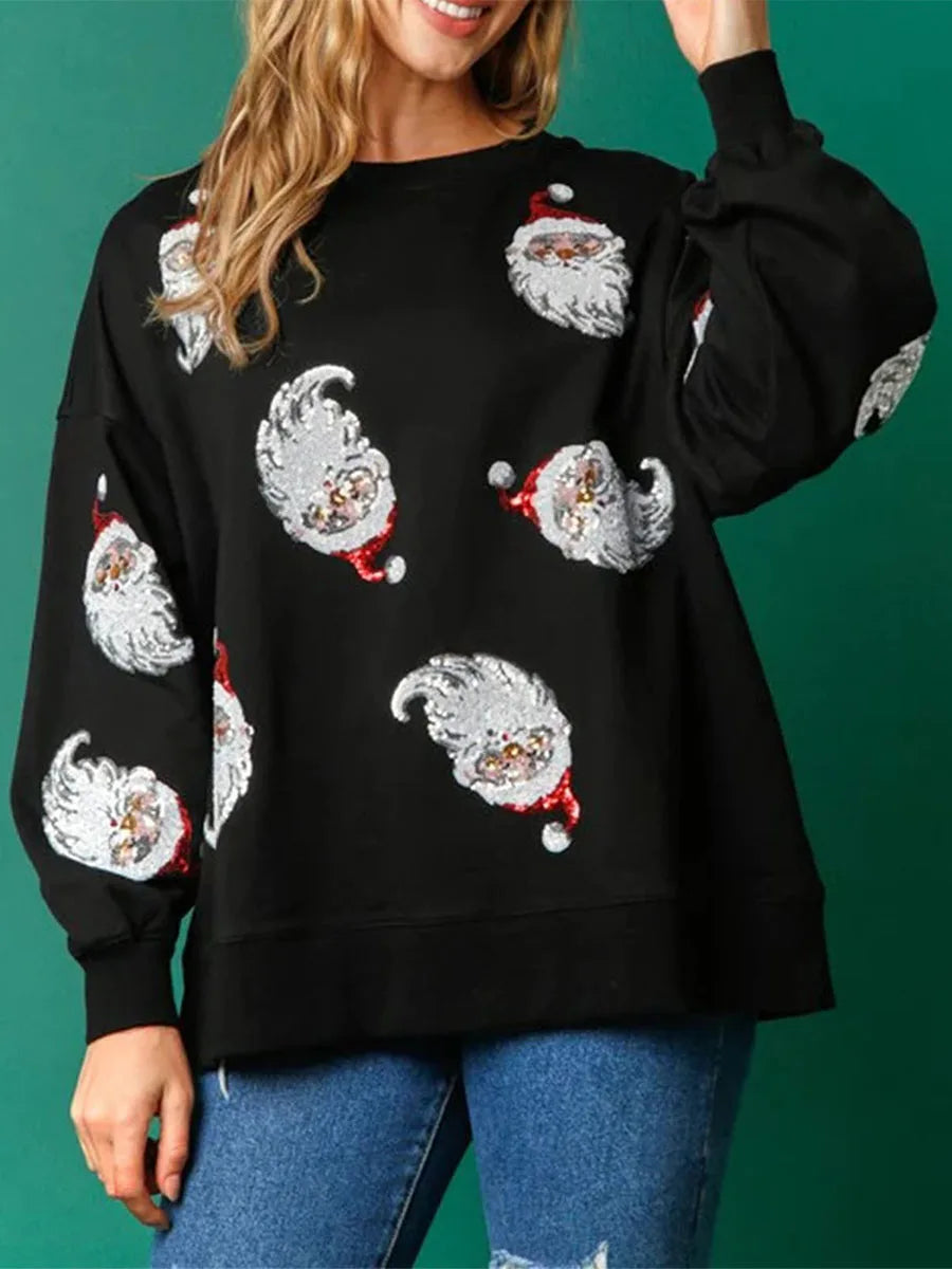 Santa Sequins Sweatshirt